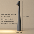 Indoor Table Lamp | Wireless Designer LED | 3-Stage Touch Dimming | USB Rechargeable