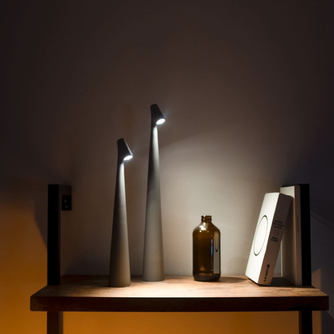 Indoor Table Lamp | Wireless Designer LED | 3-Stage Touch Dimming | USB Rechargeable