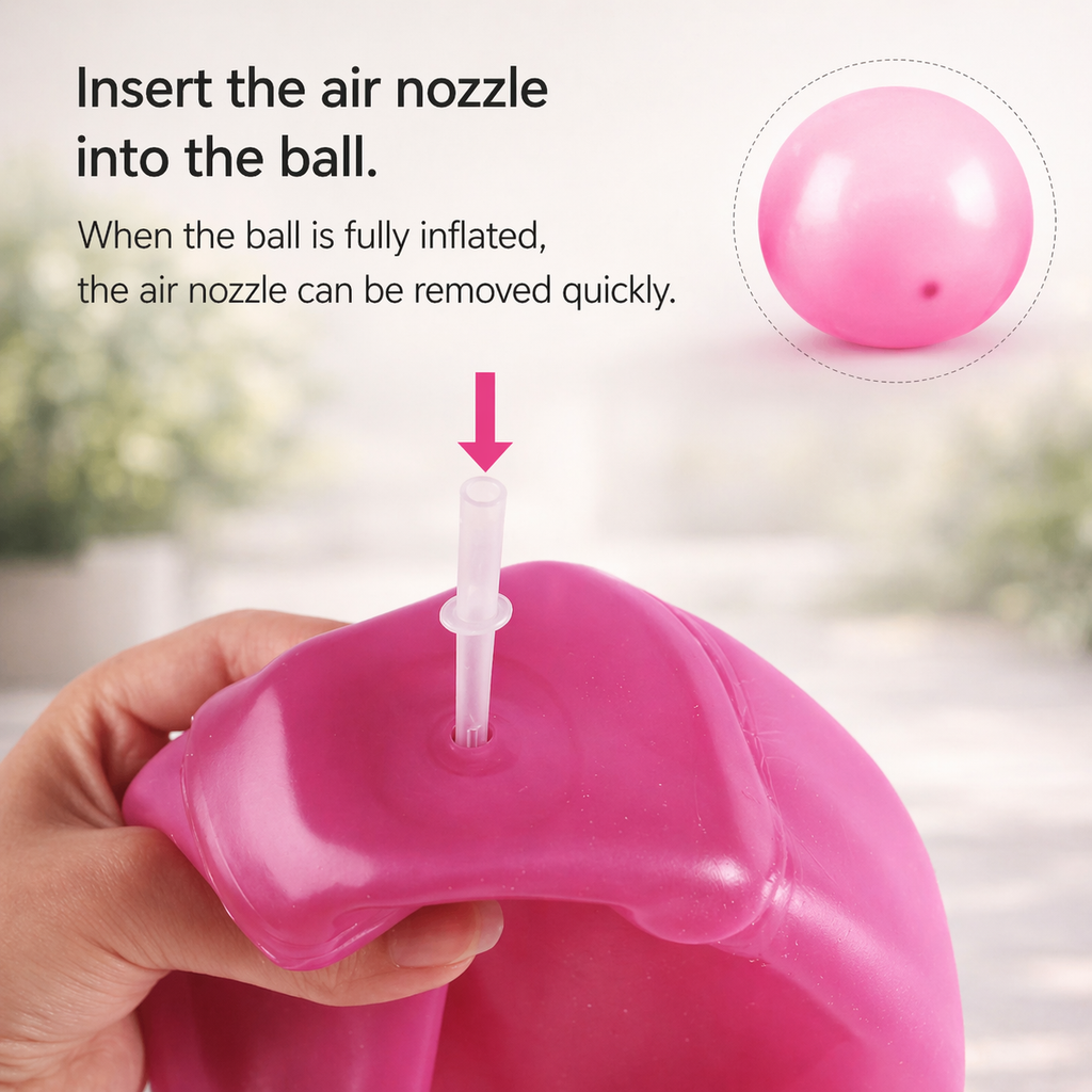 Inflatable Ball for Kids & Family | Tear-Resistant, Self-Sealing Valve | BPA-Free for Outdoor Play