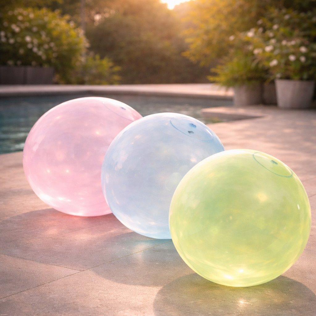Inflatable Ball for Kids & Family | Tear-Resistant, Self-Sealing Valve | BPA-Free for Outdoor Play