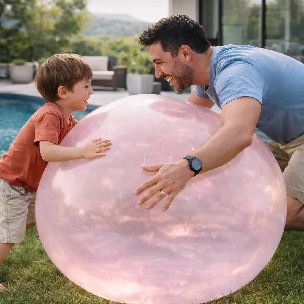 Inflatable Ball for Kids & Family | Tear-Resistant, Self-Sealing Valve | BPA-Free for Outdoor Play