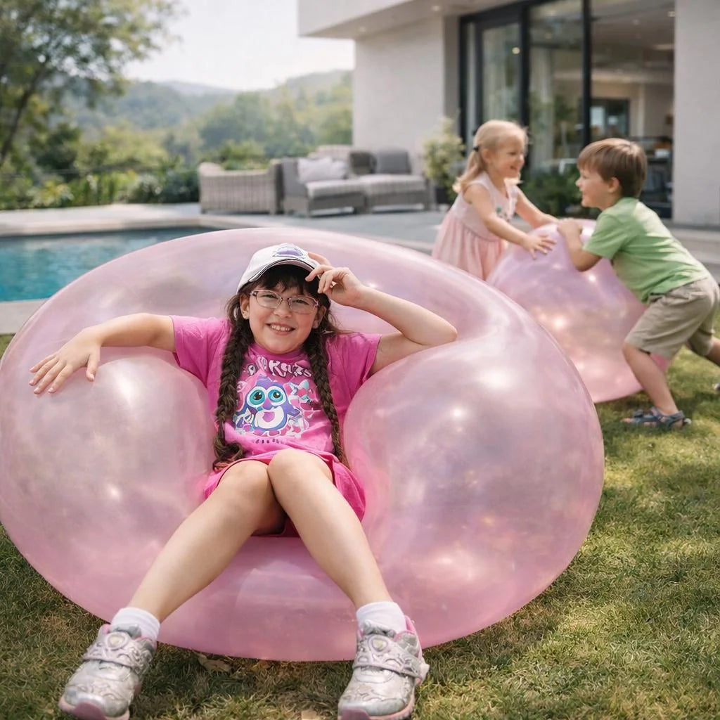 Inflatable Ball for Kids & Family | Tear-Resistant, Self-Sealing Valve | BPA-Free for Outdoor Play