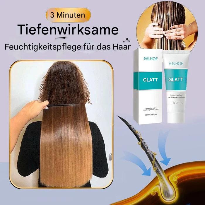 Keratin Hair Smoothing Cream | Anti-Frizz & Nourishing Formula | 60ml | Smooth Silky Finish