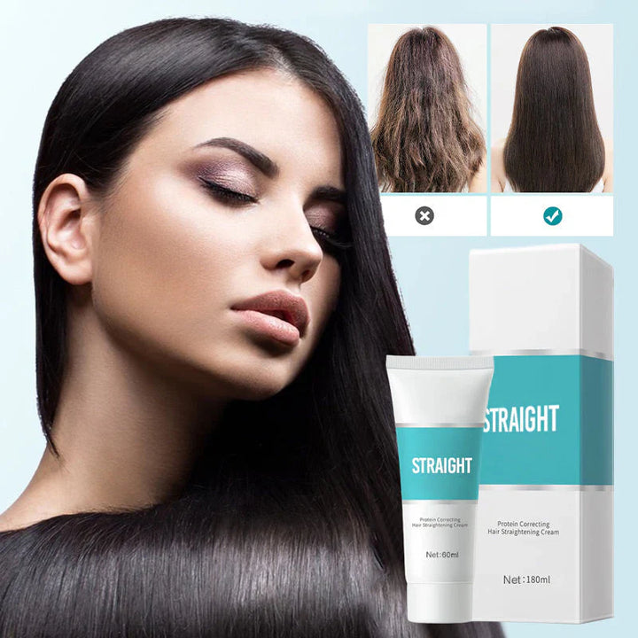 Keratin Hair Smoothing Cream | Anti-Frizz & Nourishing Formula | 60ml | Smooth Silky Finish