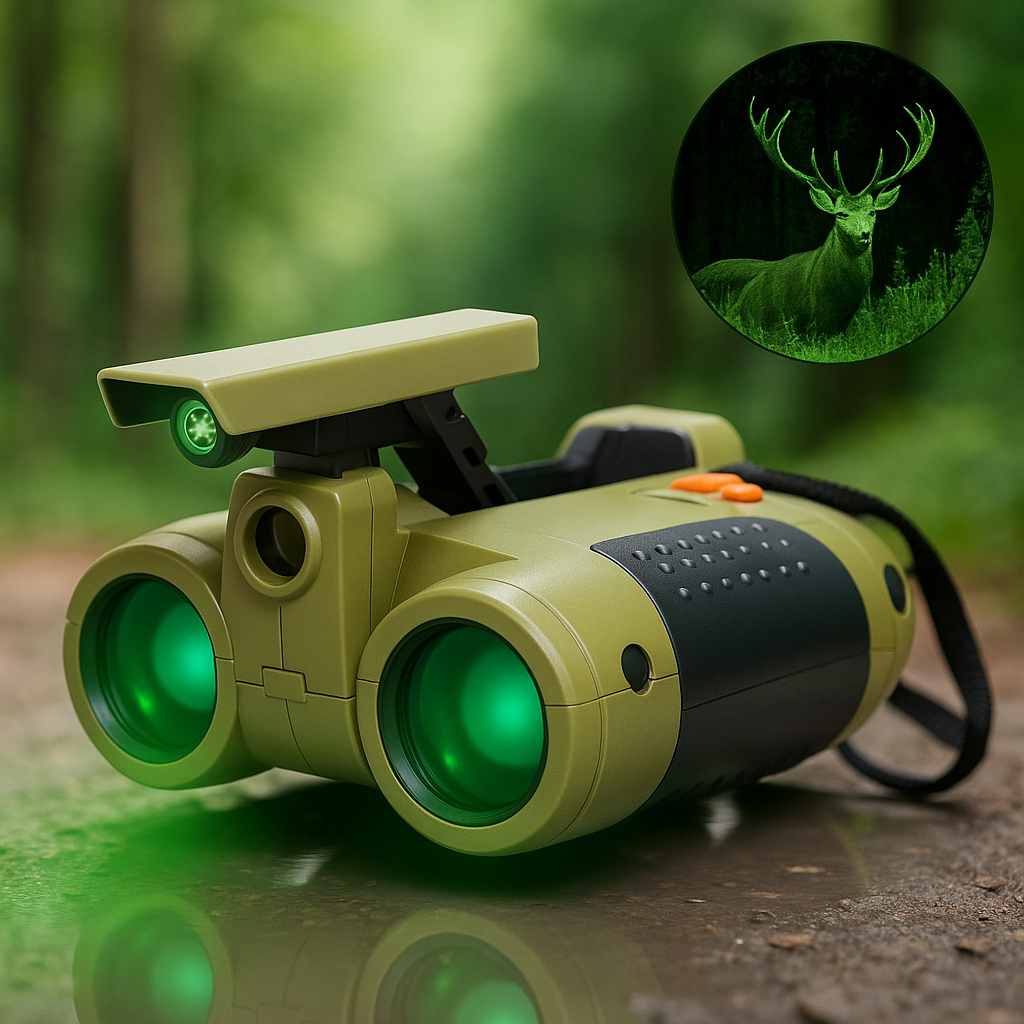 Kids Binoculars | Night Vision | Shockproof & Waterproof | 4x Magnification