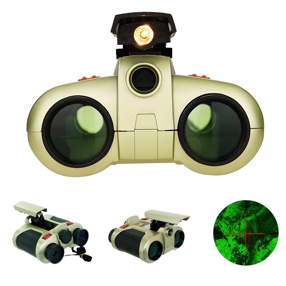 Kids Binoculars | Night Vision | Shockproof & Waterproof | 4x Magnification
