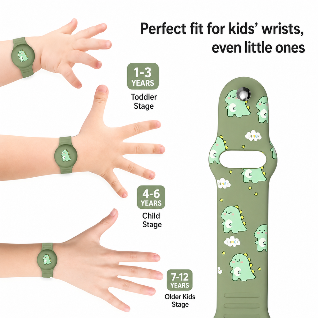 Kids GPS Tracker Bracelet | Location Tracking | Adjustable Silicone Strap | Comfortable Fit