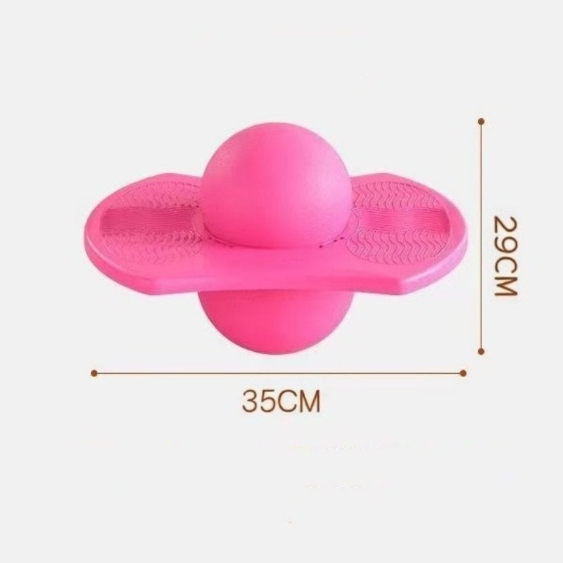 Kids Hopper Ball | Non-Slip Platform | Removable Foam Handles | Balance Training