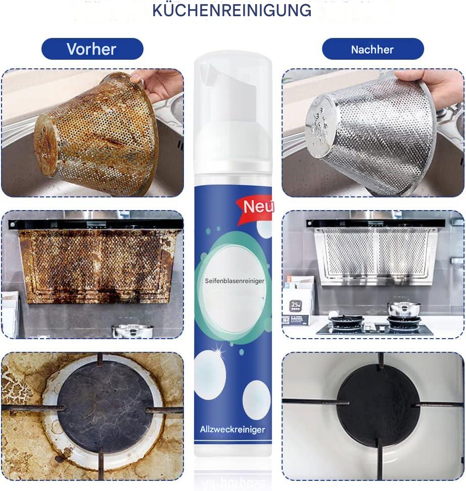 Kitchen Foam Cleaner | Adherent Degreasing Foam | 100 ml | No Scrubbing