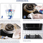 Kitchen Foam Cleaner | Adherent Degreasing Foam | 100 ml | No Scrubbing