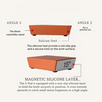 Kitchen Knife Sharpener | Roll-Action Mechanism | Precision Angle Guide | Stable Non-Slip Base