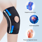 Knee Brace | Open Patella & Adjustable Straps | Breathable Design