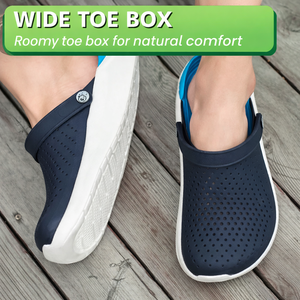 Komfort Clogs | Ergonomisches Fußbett | Rutschfeste Sohle | Ganztägiger Komfort
