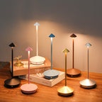 LED Table Lamp | Wireless Rechargeable | Touch Dimmer, USB Charging, Waterproof