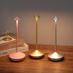 LED Table Lamp | Wireless Rechargeable | Touch Dimmer, USB Charging, Waterproof