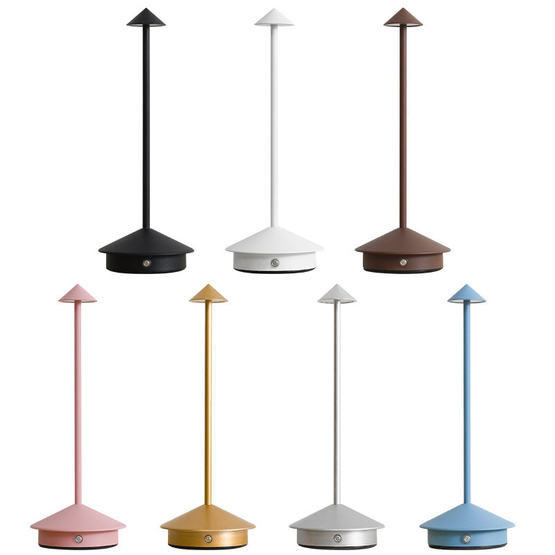 LED Table Lamp | Wireless Rechargeable | Touch Dimmer, USB Charging, Waterproof