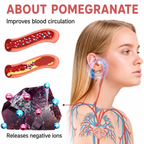 Magnetic Wellness Earrings | Ultra-Light Elegant Design | Garnet & Germanium Accents | Stress Relief