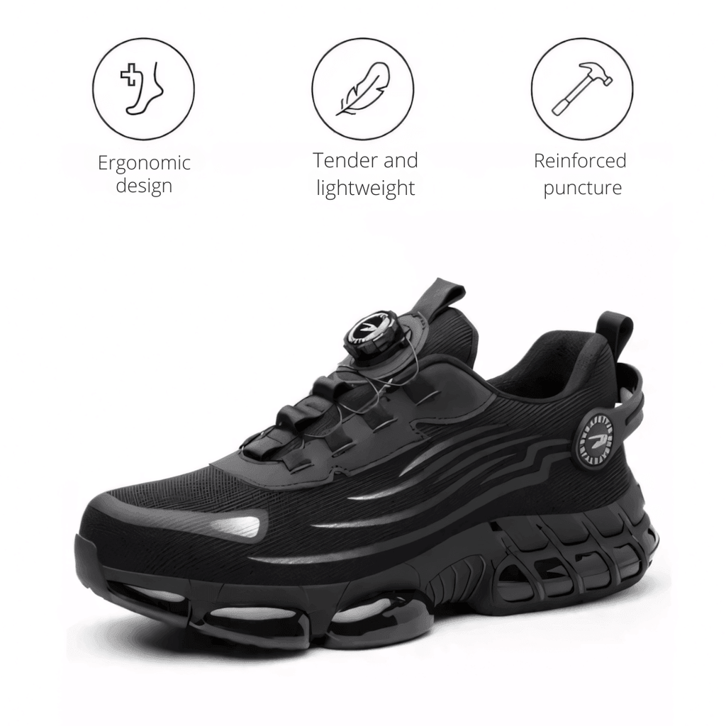 Men's Work Shoes | Orthopedic Support & Wide Toe Box | Slip-Resistant Sole | All-Day Comfort