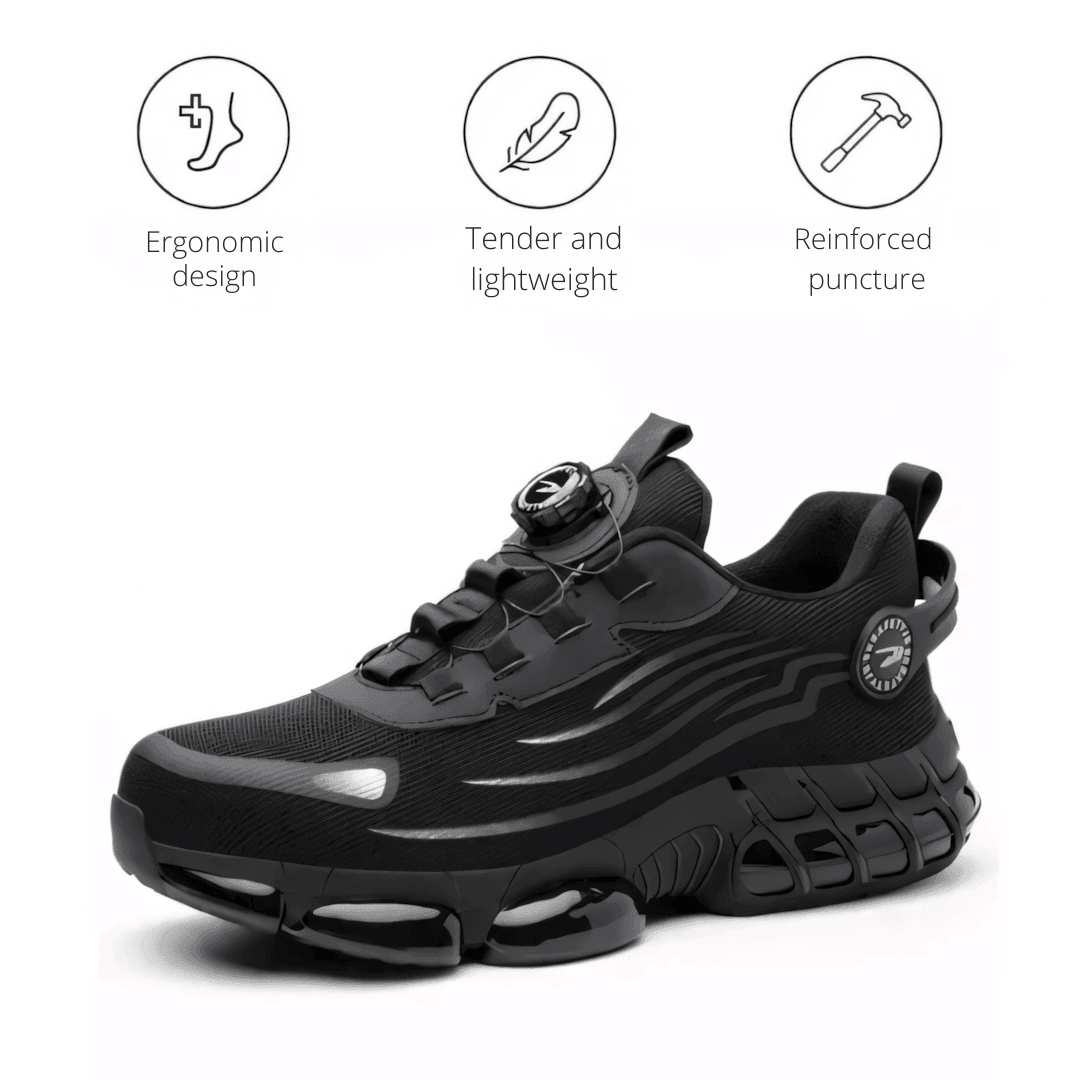 Men's Work Shoes | Orthopedic Support & Wide Toe Box | Slip-Resistant Sole | All-Day Comfort