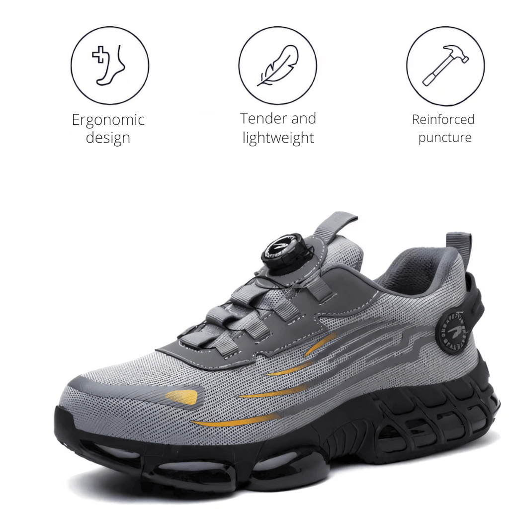 Men's Work Shoes | Orthopedic Support & Wide Toe Box | Slip-Resistant Sole | All-Day Comfort