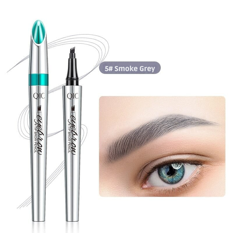 Microblading Augenbrauenstift | 4-Spitzen Präzision | Wasserfest & Langanhaltend | Natürliche Optik