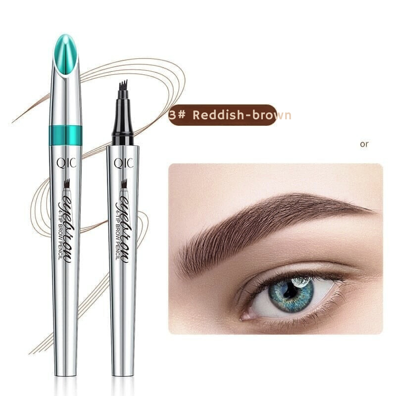 Microblading Augenbrauenstift | 4-Spitzen Präzision | Wasserfest & Langanhaltend | Natürliche Optik