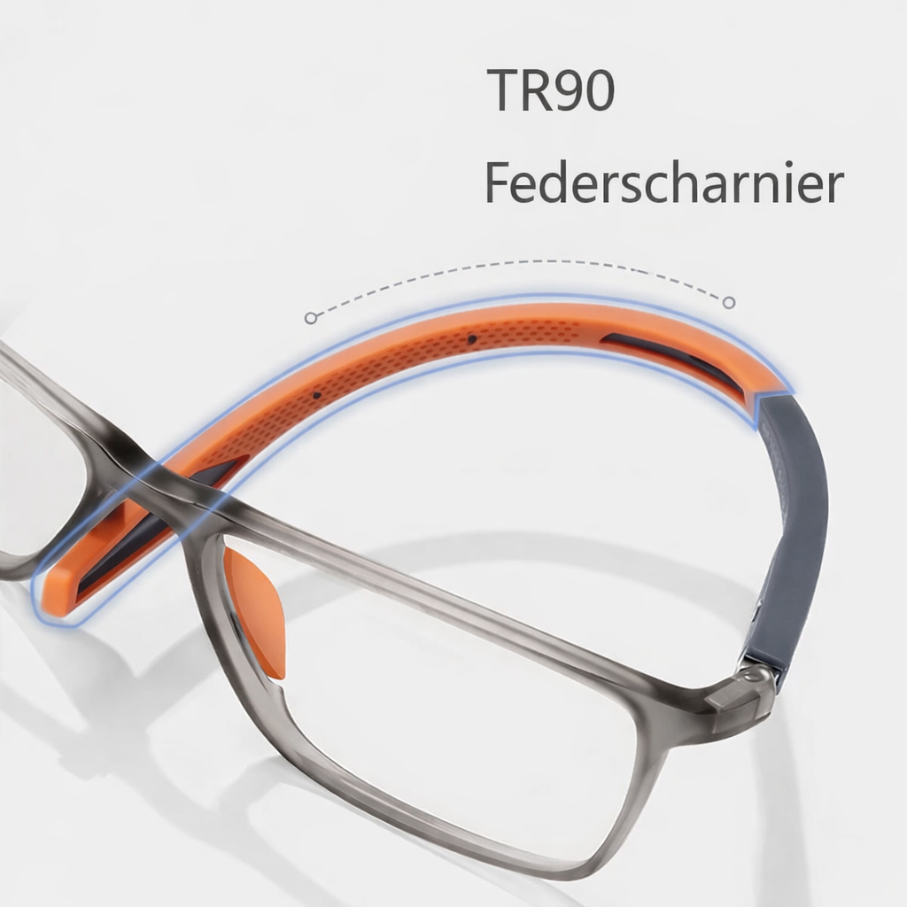 Multifocal Reading Glasses | Blue Light Filter | Ultra-Light Sporty Frame | Comfortable Fit