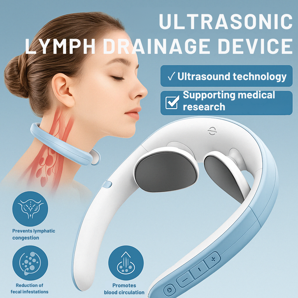 Neck & Body Massager | Ultrasound & Vibration Therapy | Wireless Rechargeable | Cellulite Reduction