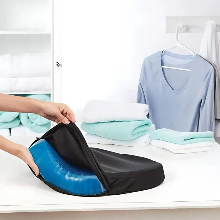 Orthopedic Gel Seat Cushion | Breathable Honeycomb Structure | Pressure Relief Comfort