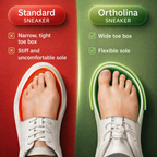 Orthopedic Sneakers | Wide Toe Box & Gel Cushioning | Breathable Mesh Upper | Comfortable Fit