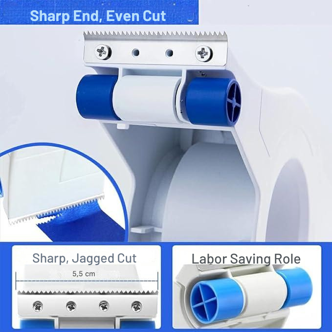 Painter's Tape Applicator | Precision Roller Guide | Integrated Cutter for Walls & Trims