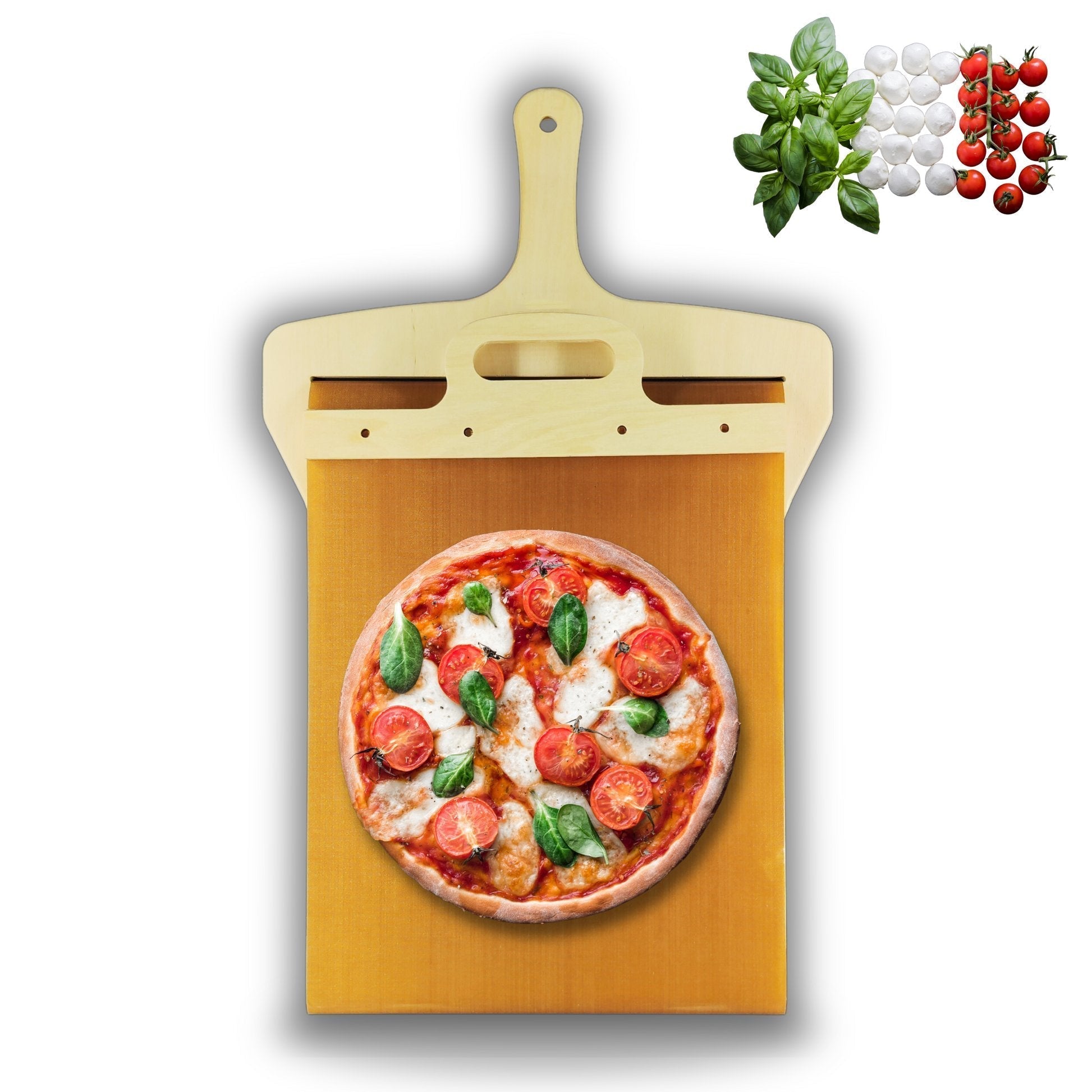 Pizza Peel | Sliding Mechanism | Food-Safe & Dishwasher Safe | 58 x 30 cm