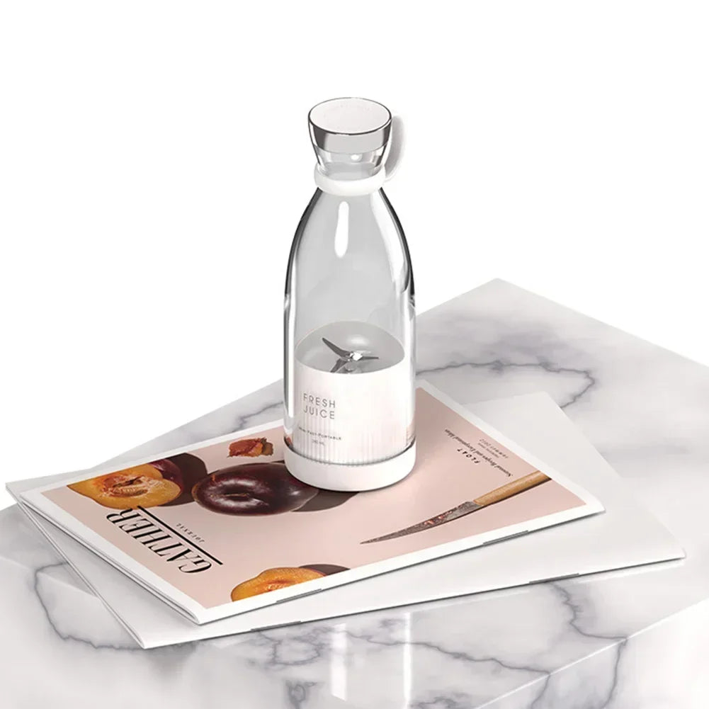 Portable Mini Blender | USB Rechargeable | 4-Blade Stainless Steel | For Smoothies & Shakes