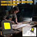 Portable Work Floodlight | High-Intensity LED Beam | Universal Battery Compatible | Durable Design