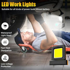 Portable Work Floodlight | High-Intensity LED Beam | Universal Battery Compatible | Durable Design