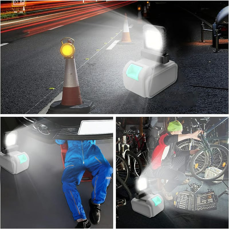 Portable Work Floodlight | High-Intensity LED Beam | Universal Battery Compatible | Durable Design