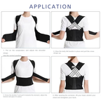 Posture Corrector Unisex | Ergonomic Cross-Back | Breathable & Adjustable | Neck & Back Relief