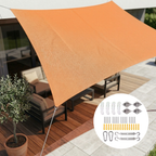 Rectangular Sun Sail | Waterproof Polyester Fabric | Durable with Rope Fastening | UV Protection
