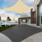 Rectangular Sun Sail | Waterproof Polyester Fabric | Durable with Rope Fastening | UV Protection