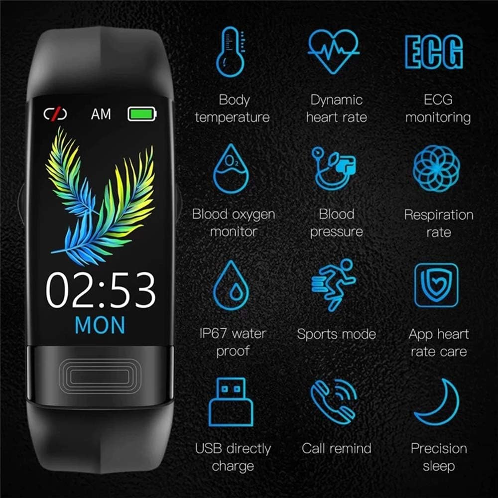 Smartwatch | Blood Pressure, ECG & Heart Rate Monitoring | 7-Day Battery Life