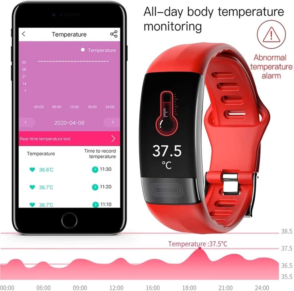 Smartwatch | Blood Pressure, ECG & Heart Rate Monitoring | 7-Day Battery Life