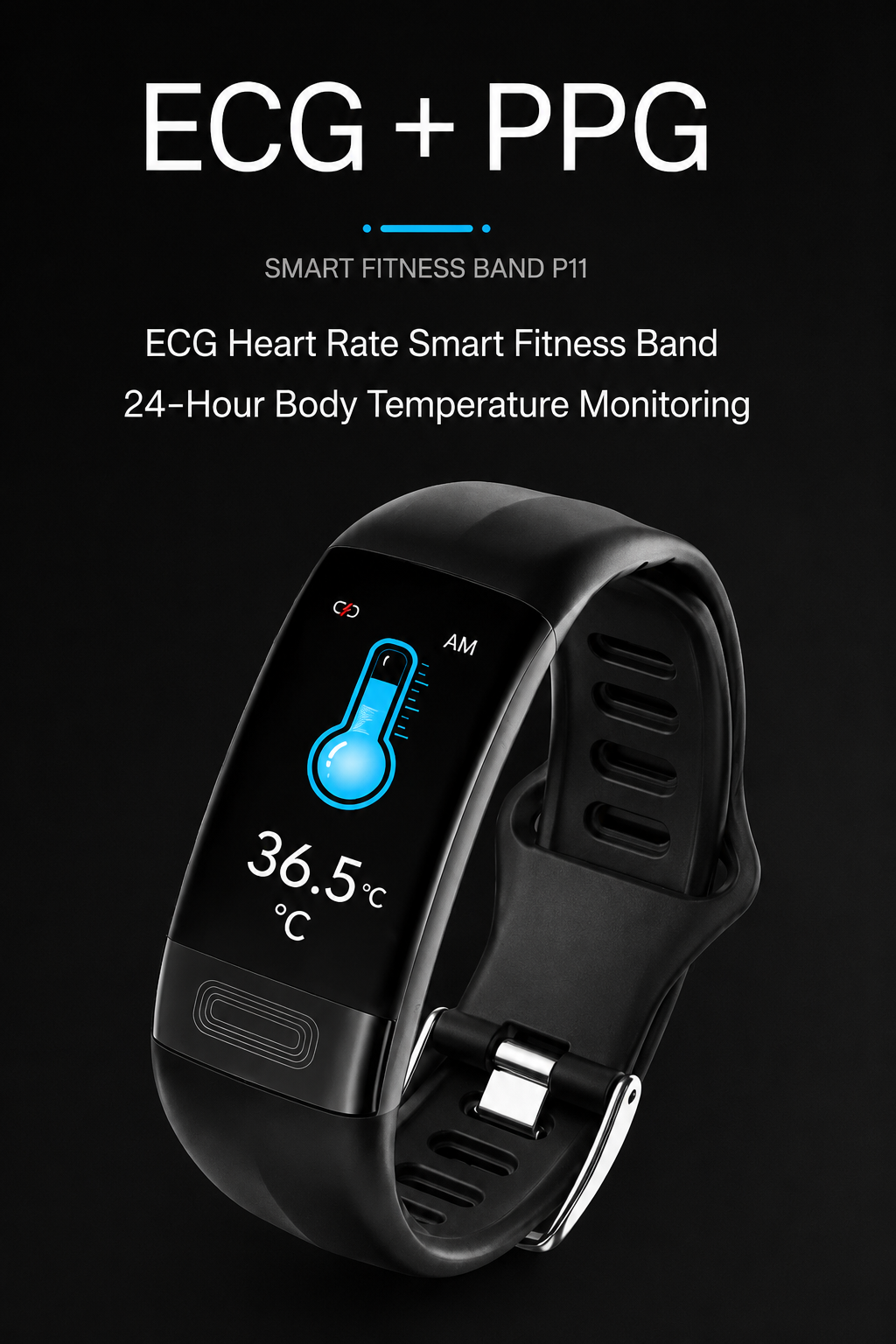 Smartwatch | Health Monitoring | ECG, Blood Pressure & Sleep Tracking | Long Battery Life