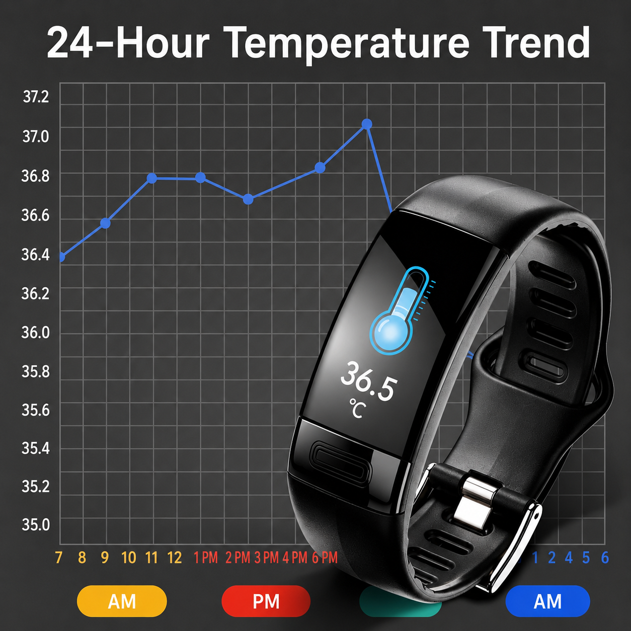 Smartwatch | Health Monitoring | ECG, Blood Pressure & Sleep Tracking | Long Battery Life