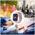 Smartwatch | SOS Emergency Alarm & Fall Detection | Heart Rate & Oxygen Tracking