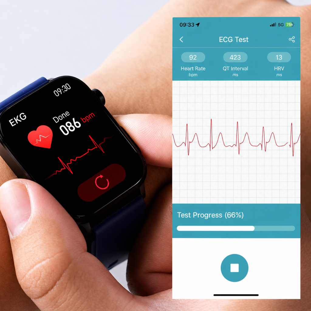 Smartwatch | SOS Emergency Alarm & Fall Detection | Heart Rate & Oxygen Tracking