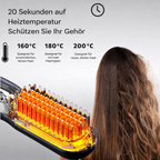 Straightening Brush | Cordless Rechargeable | Quick Styling | Travel-Friendly