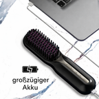Straightening Brush | Cordless Rechargeable | Quick Styling | Travel-Friendly