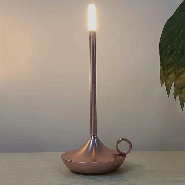 Table Lamp | Scandinavian Touch Dimmable Ambient Light | Brushed Aluminum | Wireless