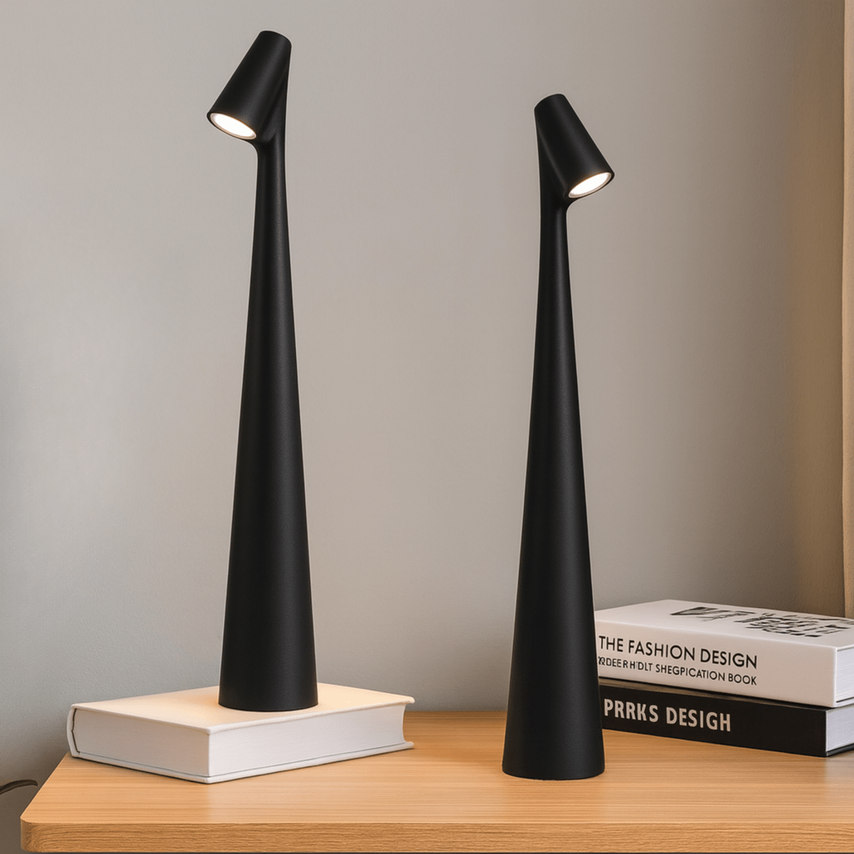 Table Lamp | Wireless Dimmable LED | Metal Housing & Rechargeable Battery | Up to 20-Hour Runtime