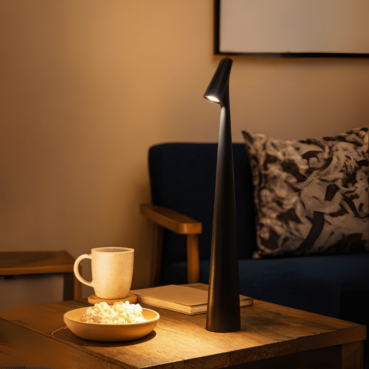 Table Lamp | Wireless Dimmable LED | Metal Housing & Rechargeable Battery | Up to 20-Hour Runtime
